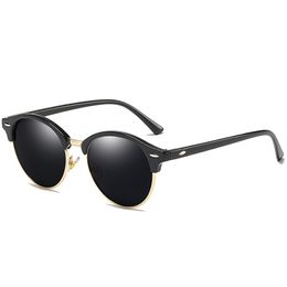Retro Male Round Sunglasses Women Men Brand Designer Sun Glasses for Women Round Face Polarized Sunglasses