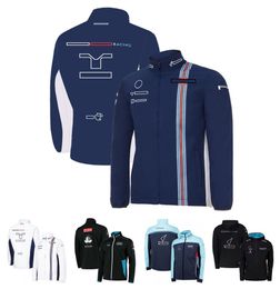 F1 Formula One racing sweater Team zipper long-sleeved sweater Men's and women's warm car fan sweater jacket