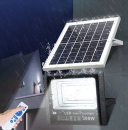 Flood Light LED Solar LEDs Light Outdoor Spotlight Remote Control Waterproof Wall Lamp Garden Street