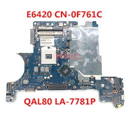 Motherboards High Quality For E6430 Laptop Motherboard CN-0F761C 0F761C F761C QAL80 LA-7781P W/ SLJ8A HM77 100% Full Tested OKMotherboardsMo
