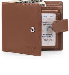 Hot Selling Short Leather Men Wallet Litchi Pattern Business Card Holder Wallet