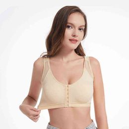 Plus Size Bra Pore Corrector Adjustable Lift Up Women Cross Back Breathable Underwear Sports Support Fitness Vest L220726