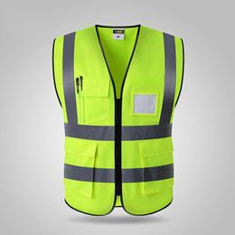 Motorcycle Apparel High Visibility Reflective Vest Working Clothes Cycling Sports Outdoor Safety Clothing Jacket #002