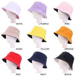 Women Candy Color Flat Top Fisherman Hats Fashion Unisex Adult Casual Bonnet Men Outdoor Sport Fishing Sun Protection Cap