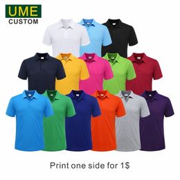 Summer Casual Shortsleeved Polo Suit Personal Company Group Custom POLO Shirt Cotton Men and Women Custom 220615
