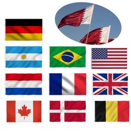 90x150cm USA/UK/Canada/France/Germany/UKraine/Australia/Italy Flag Polyester Printed Banner Flags FREE By Sea Y04