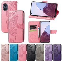 Custodie per telefoni in pelle con portafoglio grande farfalla per Samsung A03 Core A73 5G A23 5G M33 F23 A13 4G M53 A03S 165.8MM USA Porta carte di fiori in pizzo Slot per schede Flip Cover Stampa Custodia per animali