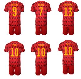 hot Customised 22-23 10 ISCO Soccer Sets With Shorts shop online store for sale 8 KOKE 10 THTAGO 6 M.LLORENTE 13 ARRIZABALAGA 7 MORATA 9 MORENO 10 GAVI football wear men