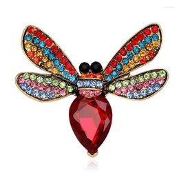 Pins Brooches Fashion Animal Brooch Individual Bee Alloy Metal Fully-Jeweled Fibula Delicate Clothing Accessories For Lady G450 Seau22