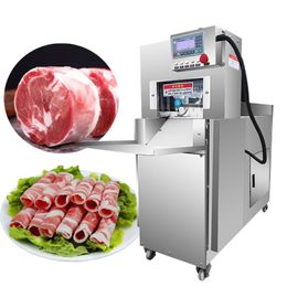 commercial meat slicer machine Canada - Commercial Numerical Control Mutton Roll Slicing Machine Electric Fat Beef Meat Slicer Automatic  Meat Planer Slicer