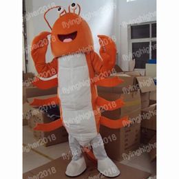 Hallowee lobster Mascot Costume Simulation Adult Size Cartoon Anime theme character Carnival Unisex Dress Christmas Fancy Performance Party Dress
