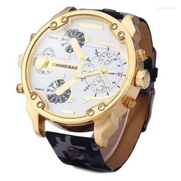 Wristwatches 2022 High-end Brand Quartz Watches Men Camouflage Leather Luxury Fashion Military Watch Reloj Hombre Relogio Montre Horloge