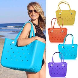 Evening Bags Large Size Rubber Beach Bags Waterproof Sandproof Outdoor EVA Portable Travel Washable Tote Bag For Sports Market 220531