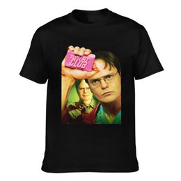 Men's T-Shirts Dwight Club T Shirt The Office Kurt Funny Jim Halpert Cotton Trending T-Shirt Short-Sleeve Tshirt Man Graphic Summer Tops