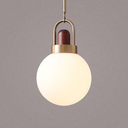 Pendant Lamps Glass Lampshade Fixture For Dining Room Bedside Decoration Lighting Ball Hanging Lights E27 LampPendant