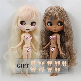 ICY DBS Special Blyth doll 16 bjd nude joint body matte face glossy face colorful hair girl boy toy gift 220815