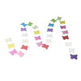 Party Decoration Butterfly-shaped Paper Garlands Colourful Bunting Home Wedding Banner Hanging Garland Shower Room Door DecorationParty