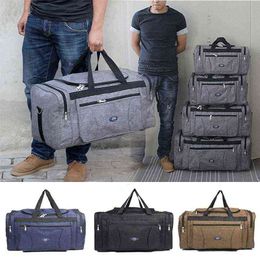 Duffle bags Oxford Waterproof Men Travel Bags Hand Luggage Big Travel Bag Business Large Capacity Weekend Duffle Travel Bag 220626