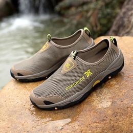 Mesh Sandals Men Breathable Summer Outdoor Trekking Hiking Shoes Wading Non slip Casual Sneakers Size sandals