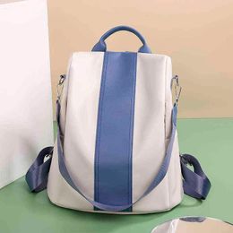 New Fashion Designer Women Backpack Soft Leather Bookbag Girls Casual Backpack High Quality AntiTheft Backpack Travel Bag J220620