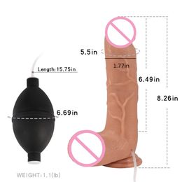 Ejaculated Dildo Realistic Silicon Penis with Suction Cup Adult sexy Toys for Women G Spot Stimulator Spraying Sperm Dildos