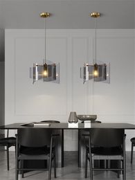 Pendant Lamps Nordic Postmodern Glass Lights Dining Room Bar Single Head Cafe Restaurant Art Deco Hanging Luxury LampsPendant