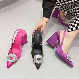 Buy Purple Low Heel Sandals Online 
