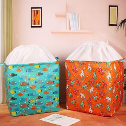 Storage Bags Cute Large Capacity Collapsible Bag Organizer Travel Clothes Blanket Suitcases Quilt BagStorage