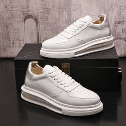British Designer Wedding Dress Party shoes Spring Vulcanized lace up Sports Casual Loafers Non-slip Breathable Round Toe Air Cushion Driving Walking Sneakers N104