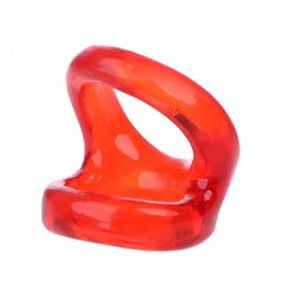 Sex toy Toy Massager double Rings Fine Delay Ejaculation Men Cock Toys for Crystal Thimbler Penis Lock Ring Adult Products 4P1W