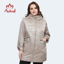 Astrid Spring arrival women jacket loose clothing outerwear high quality plus size midlength fashion coat AM8612 201026