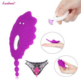 10 Speeds Portable Clitoral Stimulator Invisible Quiet Panty Vibrator Remote Control Butterfly Vibrating Egg sexy Toys for Women