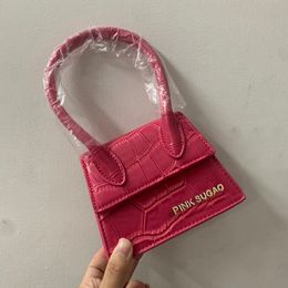 Pink sugao women tote shoulder bags handbags luxury high quality mini fashion pu leather purse shopping bag 7color choose 0519-45