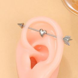 Clip-on & Screw Back Gold Love Arrow Ear Cuff Non-Piercing Clips Fake Cartilage Earrings Clip For Women Men Wholesale JewelryClip-on Farl22