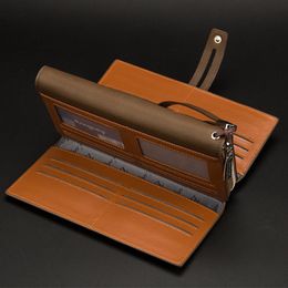 Outdoor Bags Wallet Male Clutch Wallets Large Phone Bag Unique Design Men Purse Turnover Handbag Multifunction Card Holder