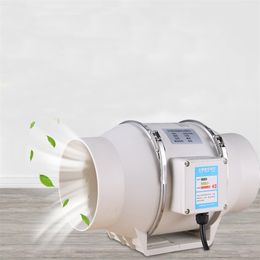 4 inch 220V Exhaust Fan Home Silent Inline Pipe Duct Fan Bathroom Extractor Ventilation Kitchen Toilet Wall Air Clean Ventilator 220719