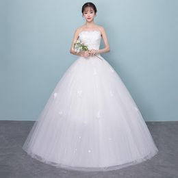 Other Wedding Dresses Vestido De Novia Dress 2022 Strapless Lace Flower Up Princess Ball Gown Plus Size Slim Custom MadeOther