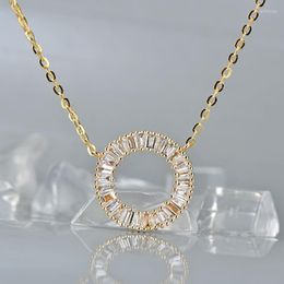 Caimao Jewelry 0.57ct Natural Baguette Diamond 14K Yellow Gold Pendant