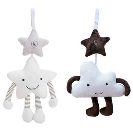 Baby Toys 012 Months Star Clouds Plush Infant Soft Baby Rattles Bed bell Toys Appease Rattles Stroller For born baby 220531