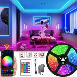 Strips Strip Lighting Led Lights For Bedroom Smart With App Control Remote Color Changing Light 15M LEDLED