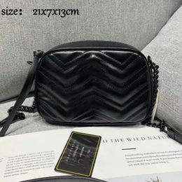Genuine Leather Women Famous Brands Shoulder Bag Sylvie Designer Luxury Handbags Purses Chain Fashion Cross Body Bag