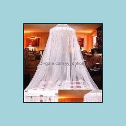 Mosquito Net Bedding Supplies Home Textiles Garden New Dome Elegent Lace Summer House Bed Netting Canopy Circar Sale 1Obx 5Gb5 Drop Delive