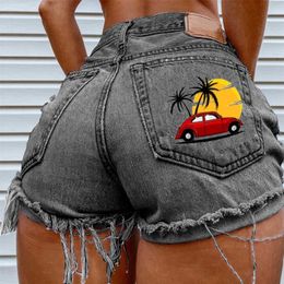 Denim Shorts High Waist Slim Summer Jeans Ladies Sexy Plus Size Fashion Quality Casual Women 210702