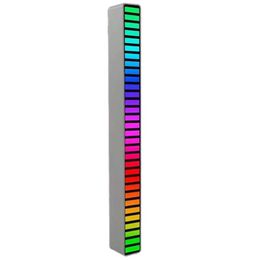 ambient lighting strips UK - Strips Strip Light RGB Sound Control Pickup Rhythm Car Atmosphere Bar USB C Colorful Music Ambient LampLED LED