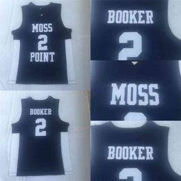 CeoThr Mens Womens Youth Moss Point High School Jersey Men 2 Devin Booker Basketball Jersey Black Movie College Basketball Jersey