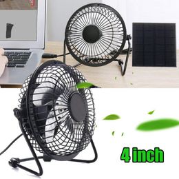 mini exhaust fan Australia - Electric Fans Mini Ventilator Solar Panel Powered Fan Air Extractor Exhaust Iron For Home Office Outdoor Traveling 4 InchElectric
