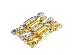-Schmuckfunde Komponenten Anschlüsse 6mm 8 mm Gold und Silber Farbmagnet Hummerverschluss Schmuck. Starkes Magnetzubehör für Halskette, Armband.