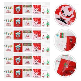 Christmas Decorations 500pcs Cookie Bags Candy Self-Adhesive Holiday Treats