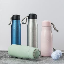 Customised Golf Water Vacuum Flask 304 Stainless Steel Airless Bottle Portable Outdoor Sports Large Capacity Water Bottle 220621