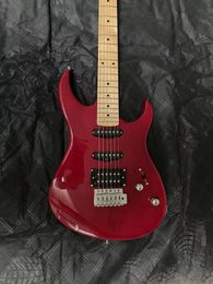 Red six string electric guitar maple fingerboard we can Customise various guitars